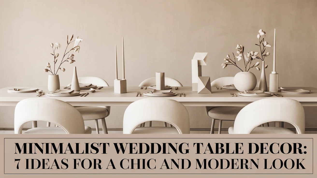 Minimalist Wedding Table Decor: 7 Ideas for a Chic and Modern Look