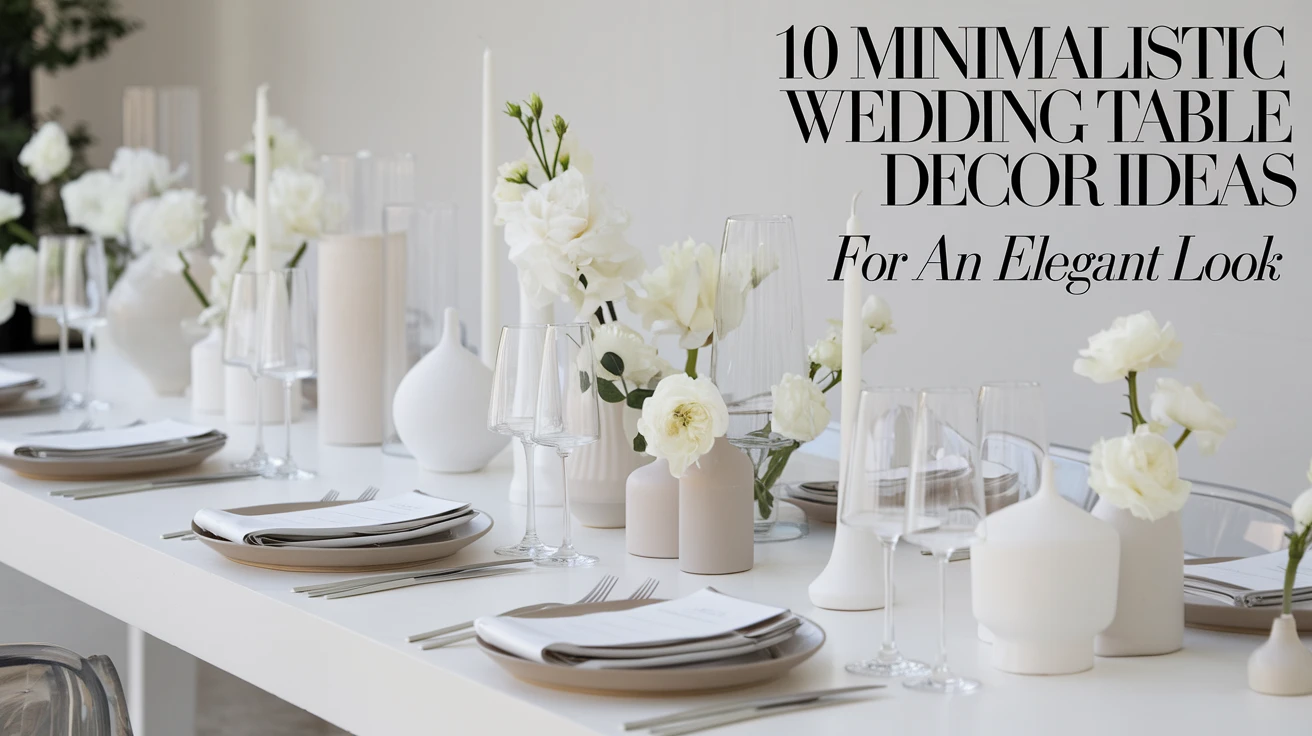 10 Minimalistic Wedding Table Decor Ideas for an Elegant Look