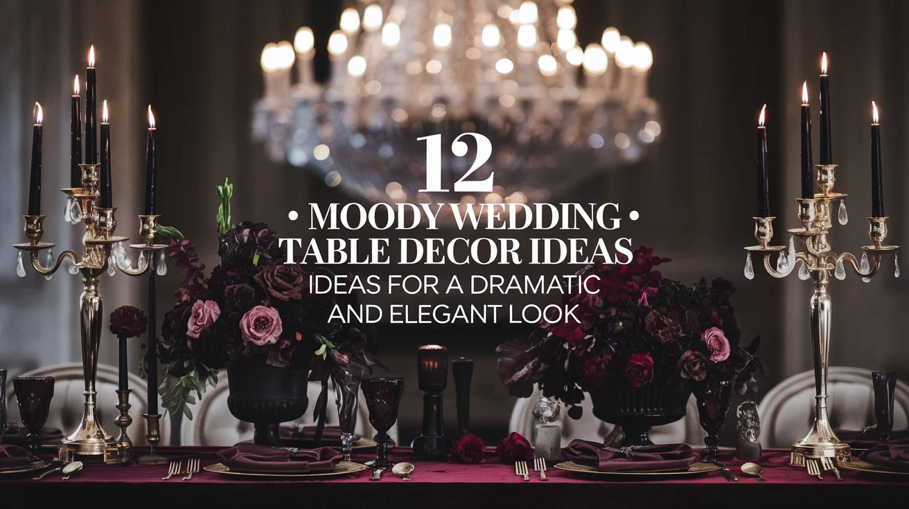 12 Moody Wedding Table Decor Ideas for a Dramatic and Elegant Look