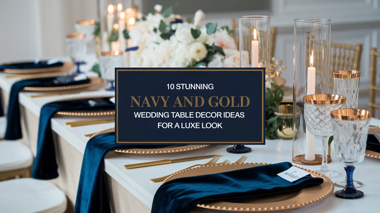 10 Stunning Navy and Gold Wedding Table Decor Ideas for a Luxe Look