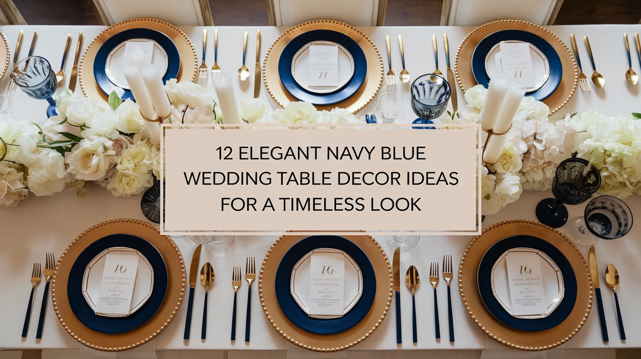 12 Elegant Navy Blue Wedding Table Decor Ideas for a Timeless Look