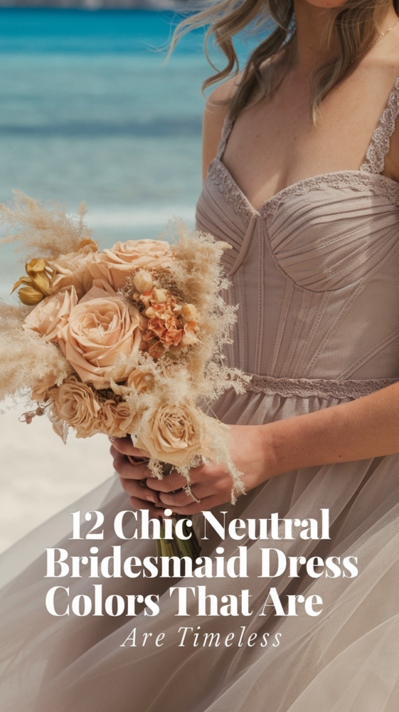 12 Chic Neutral Bridesmaid Dress Colors That Are Timeless