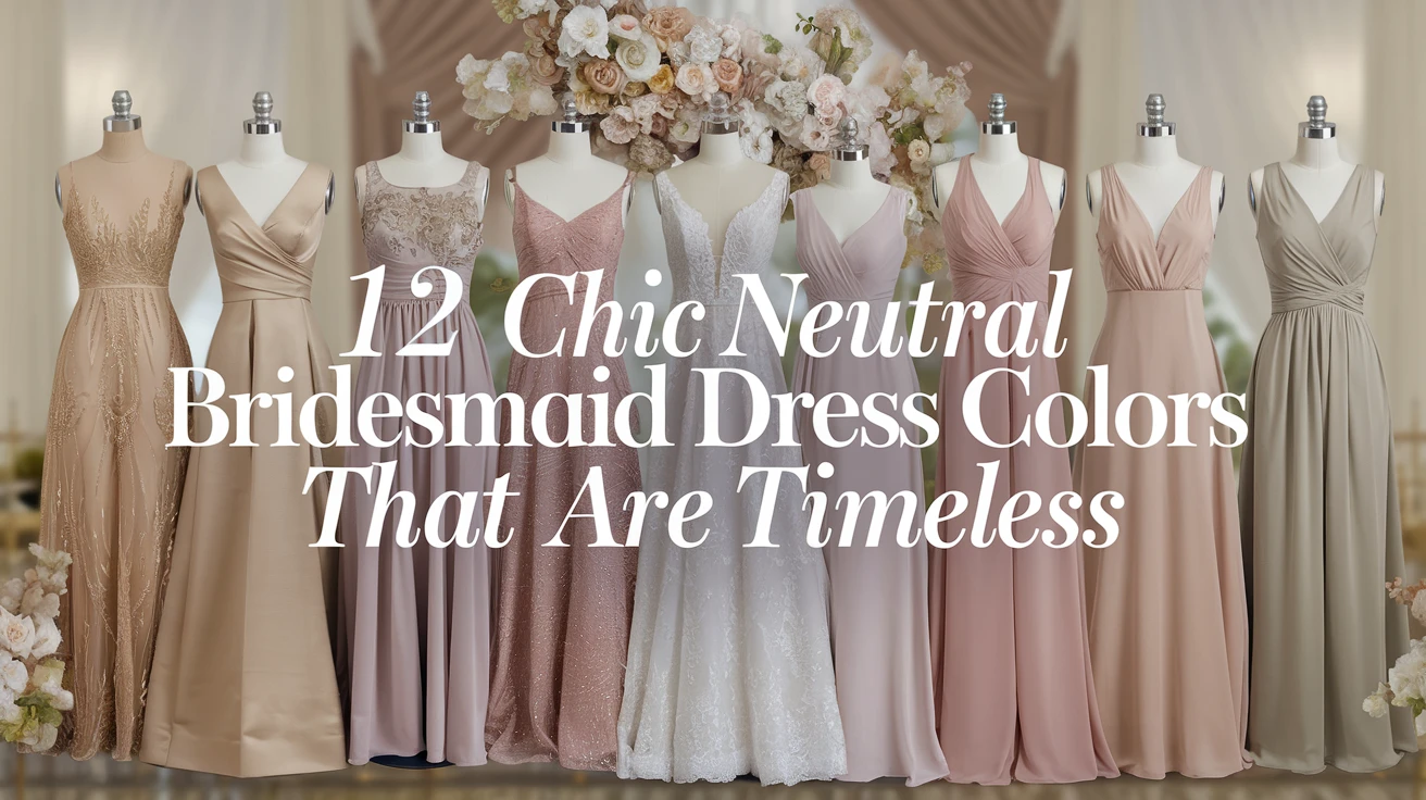 12 Chic Neutral Bridesmaid Dress Colors That Are Timeless