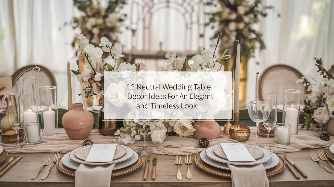 12 Neutral Wedding Table Decor Ideas for an Elegant and Timeless Look