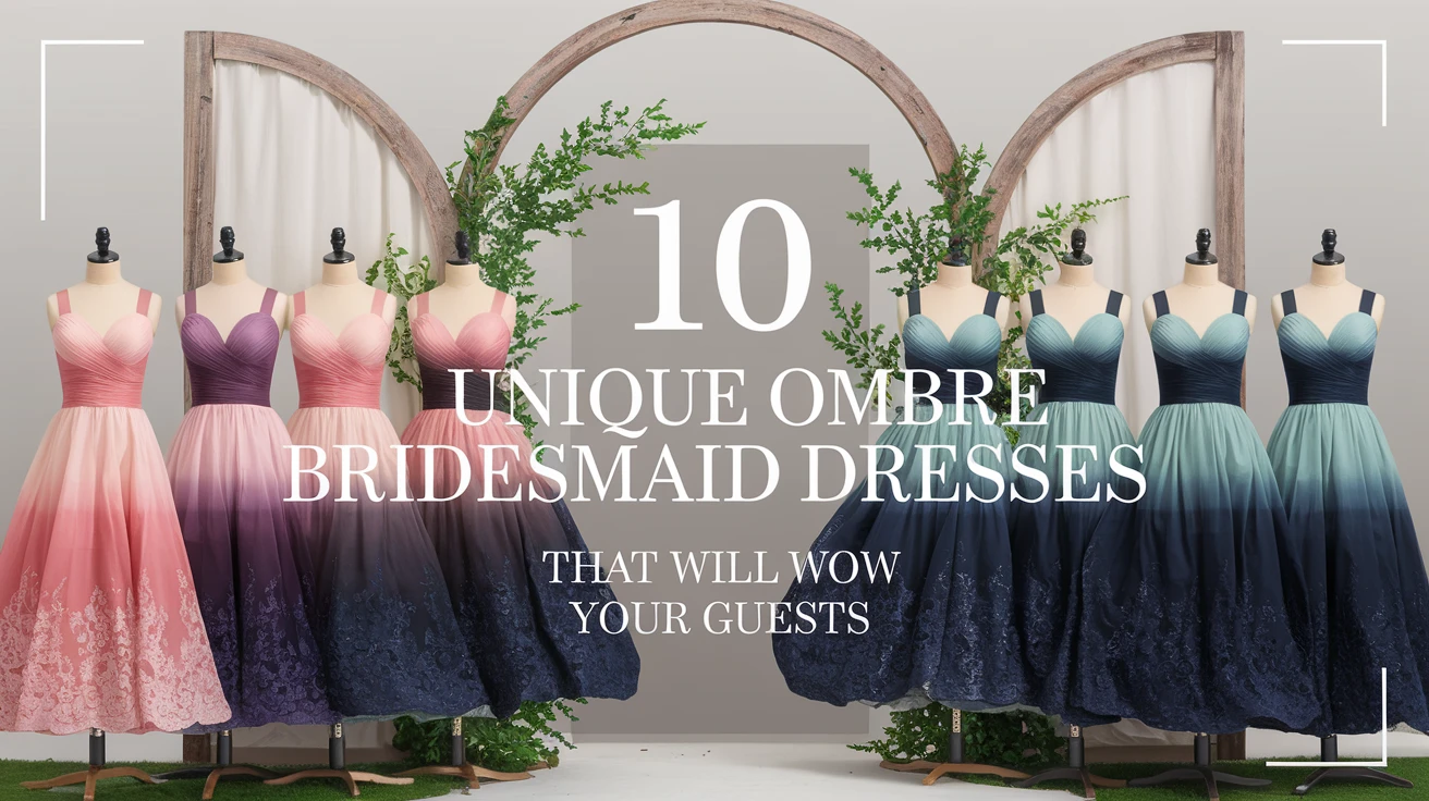 10 Unique Ombre Bridesmaid Dresses That Will Wow Your Guests