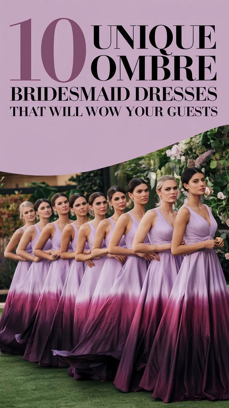 10 Unique Ombre Bridesmaid Dresses That Will Wow Your Guests