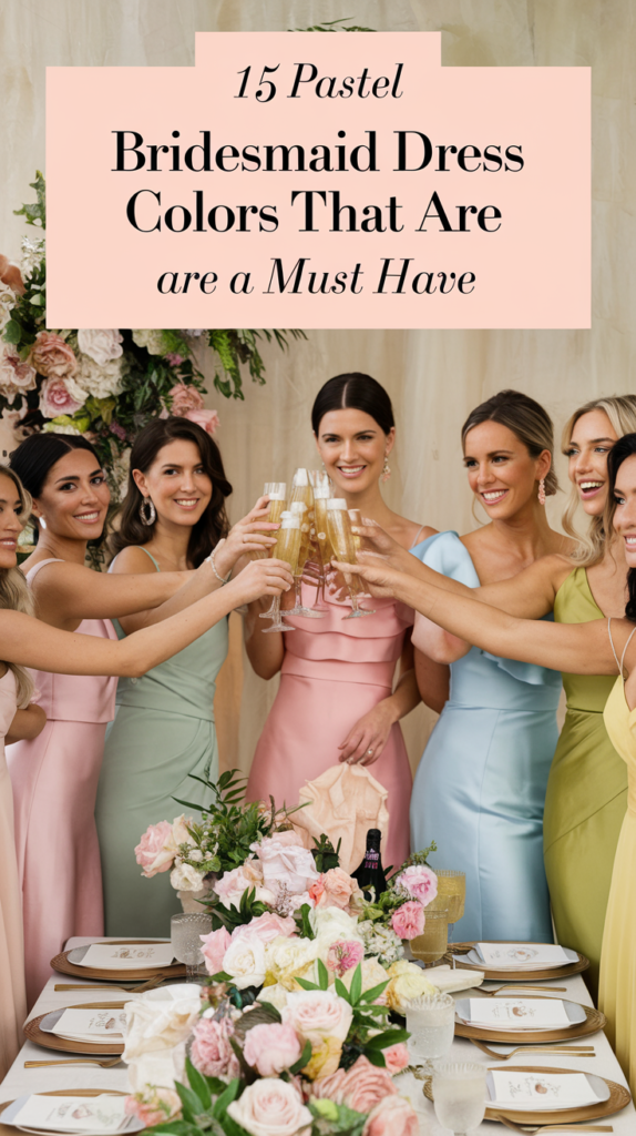 15 Pastel Bridesmaid Dress Colors That Are Soft and Romantic