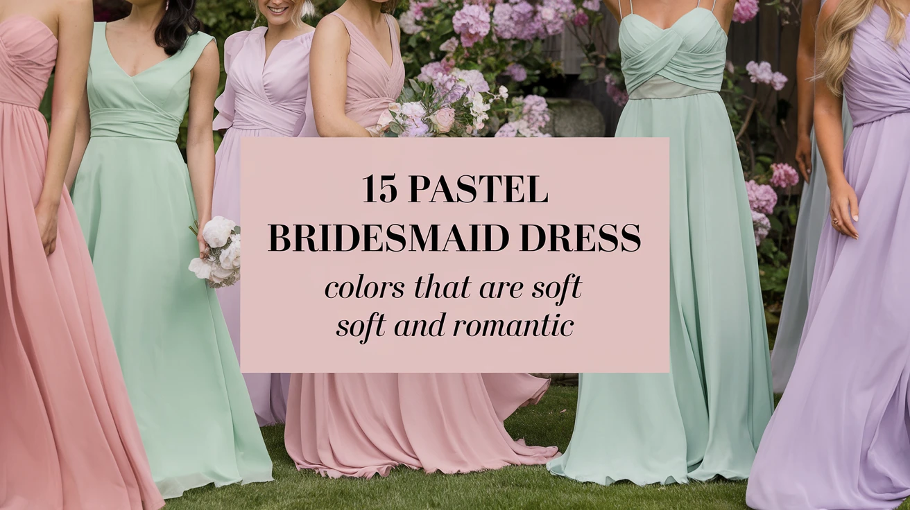 15 Pastel Bridesmaid Dress Colors That Are Soft and Romantic