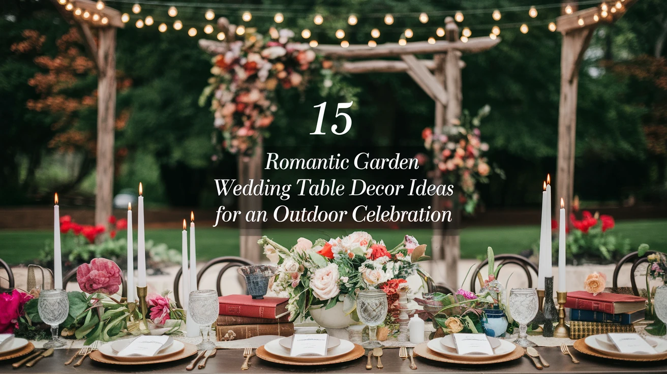 15 Romantic Garden Wedding Table Decor Ideas for an Outdoor Celebration