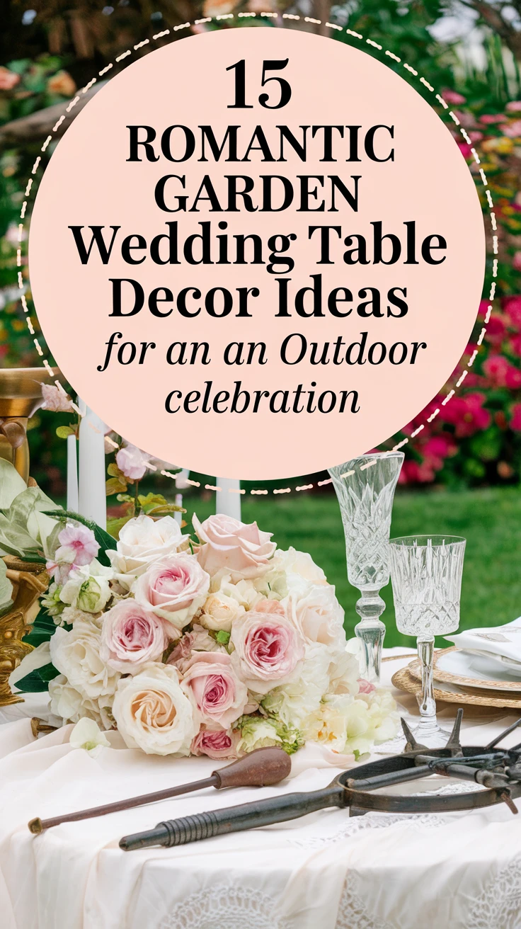 15 Romantic Garden Wedding Table Decor Ideas for an Outdoor Celebration