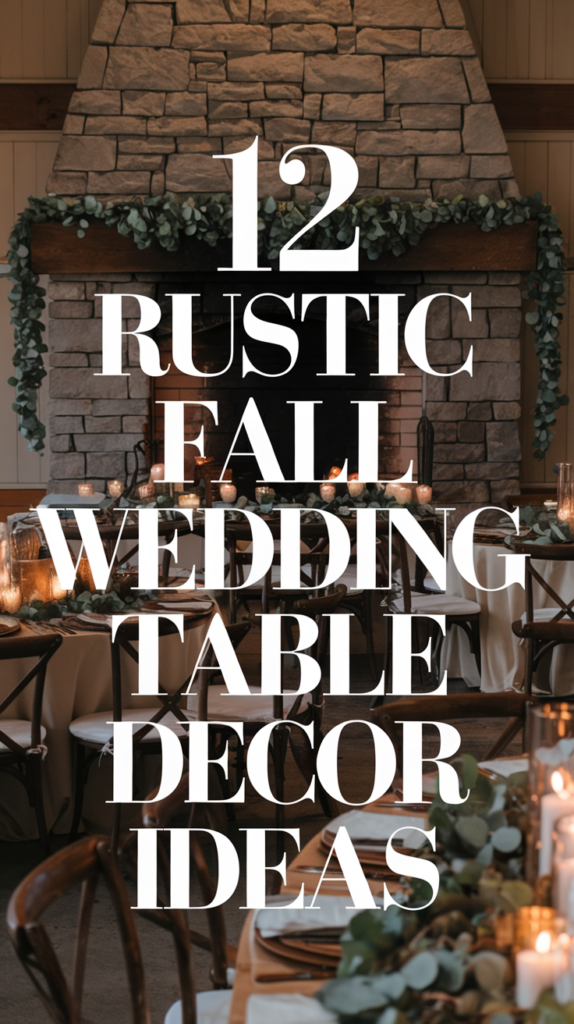 12 Rustic Fall Wedding Table Decor Ideas for a Cozy Celebration