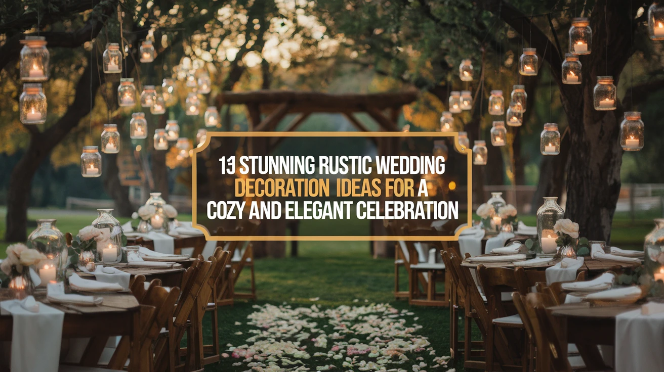 13 Stunning Rustic Wedding Decoration Ideas for a Cozy and Elegant Celebration