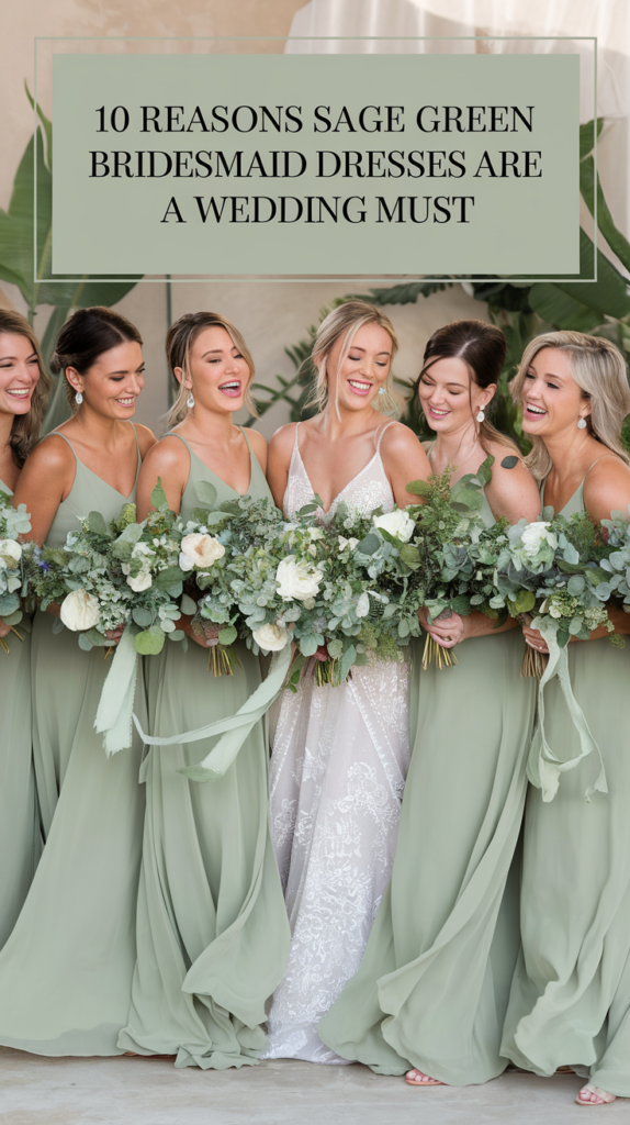 10 Reasons Sage Green Bridesmaid Dresses Are a Wedding Must