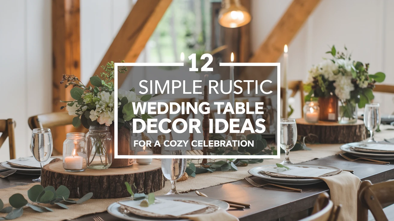 12 Simple Rustic Wedding Table Decor Ideas for a Cozy Celebration