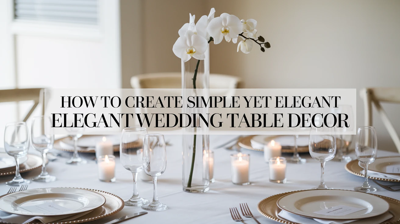 How to Create Simple Yet Elegant Wedding Table Decor