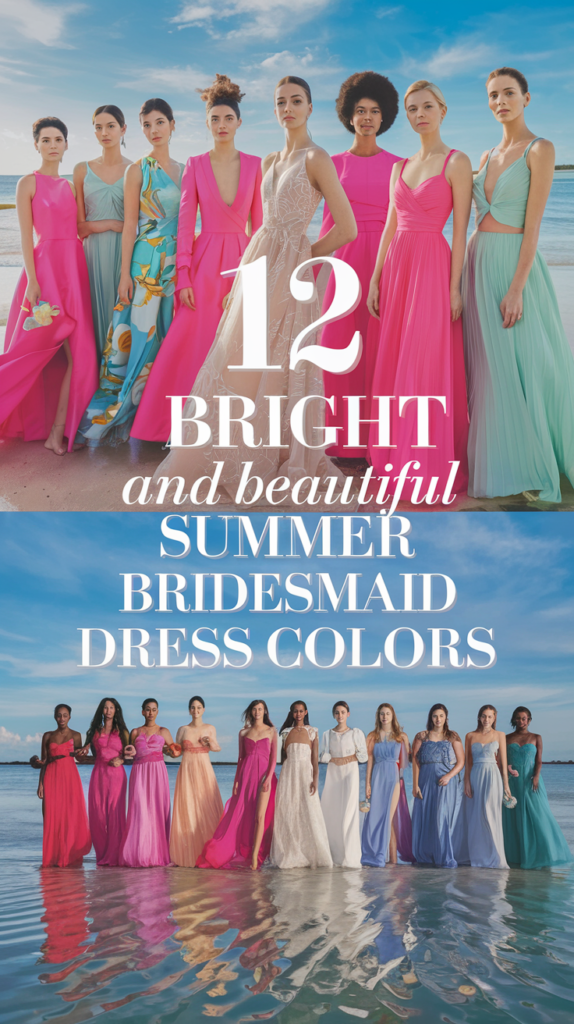 12 Bright and Beautiful Summer Bridesmaid Dress Colors