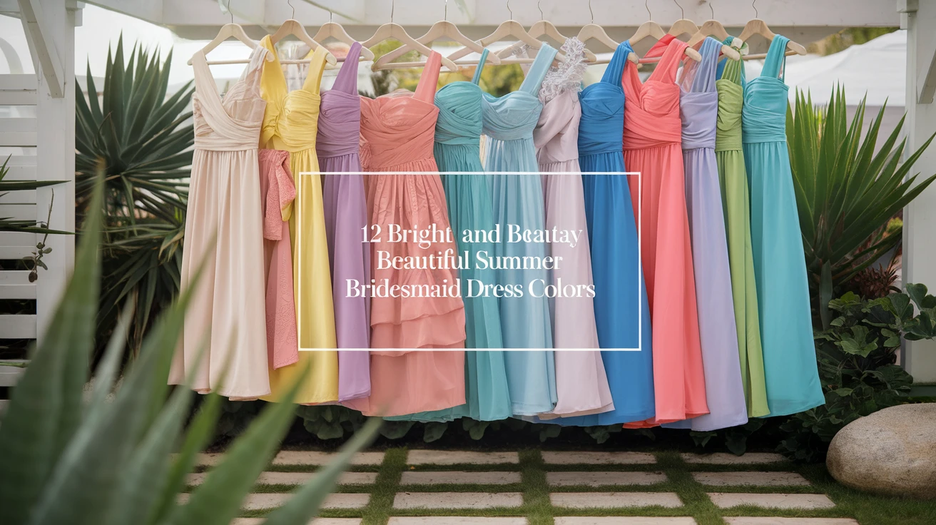 12 Bright and Beautiful Summer Bridesmaid Dress Colors