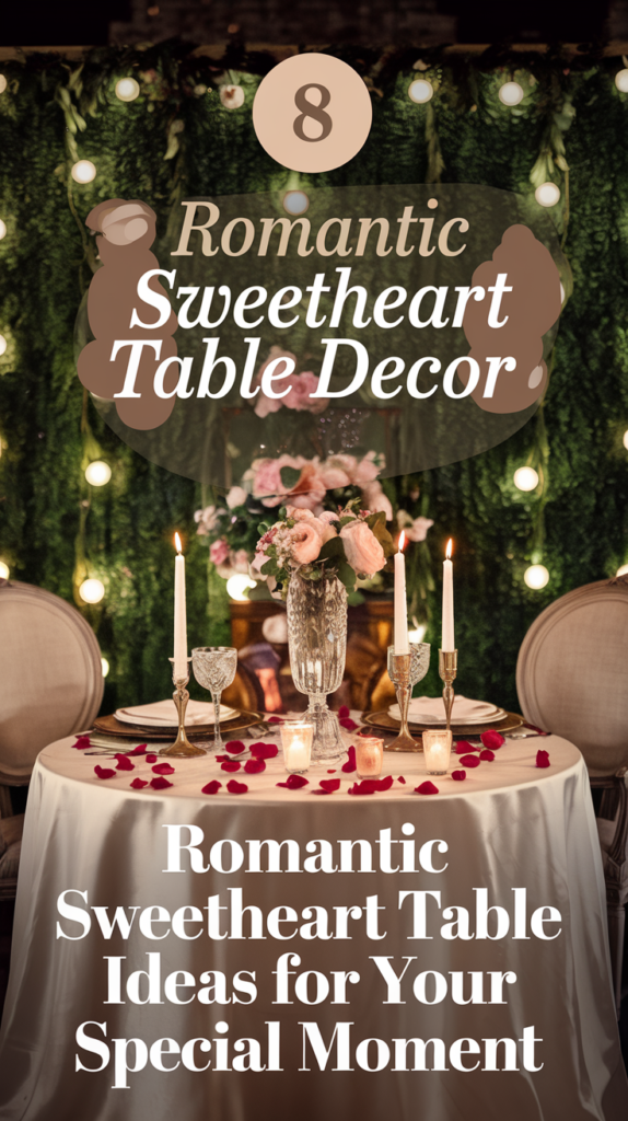 8 Romantic Sweetheart Table Decor Ideas for Your Special Moment
