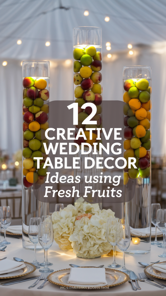 12 Creative Wedding Table Decor Ideas Using Fresh Fruits