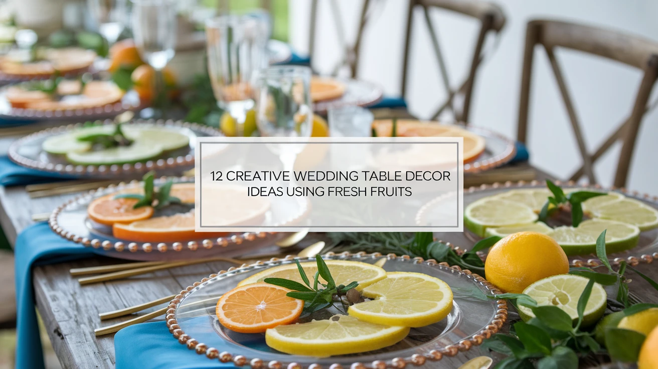 12 Creative Wedding Table Decor Ideas Using Fresh Fruits