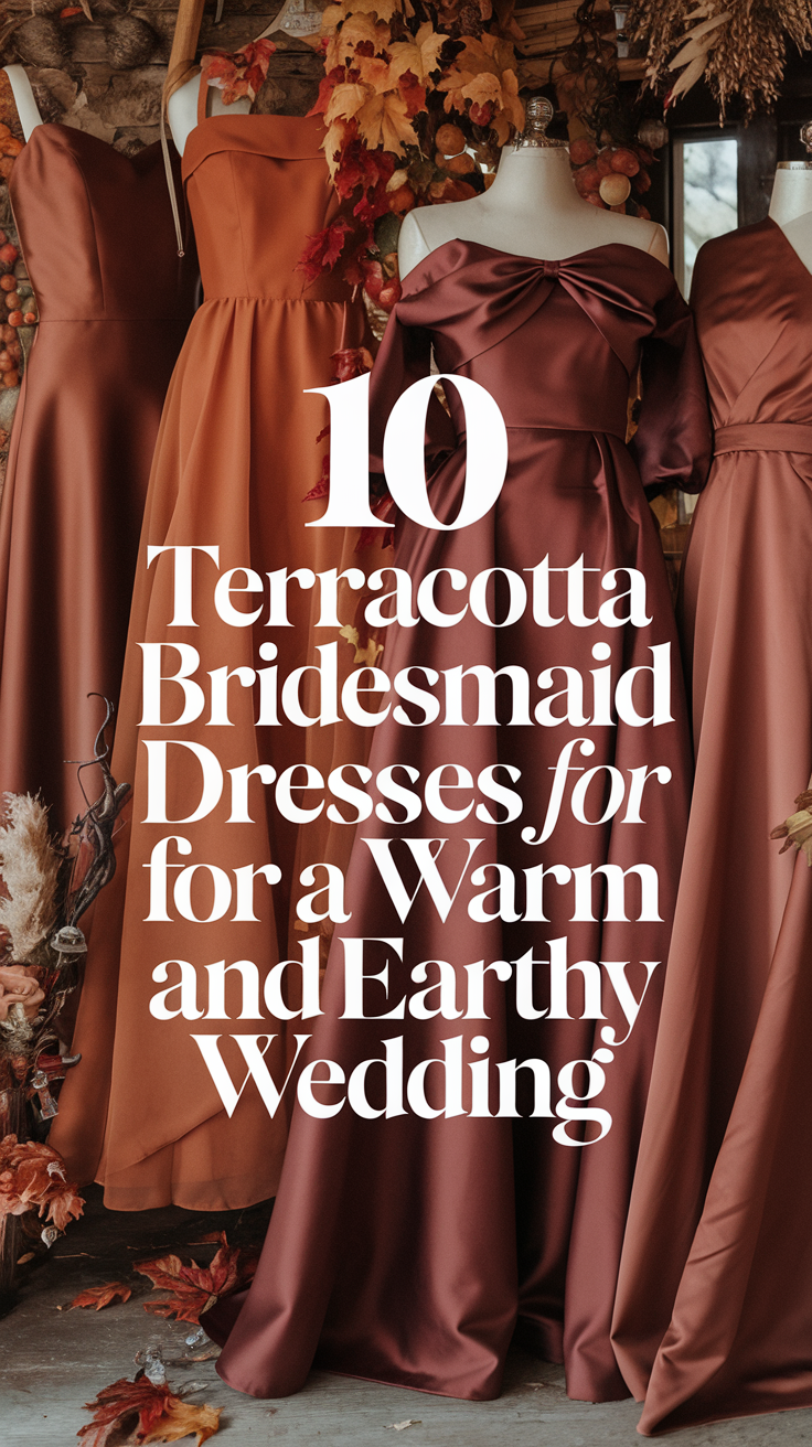 10 Terracotta Bridesmaid Dresses for a Warm and Earthy Wedding