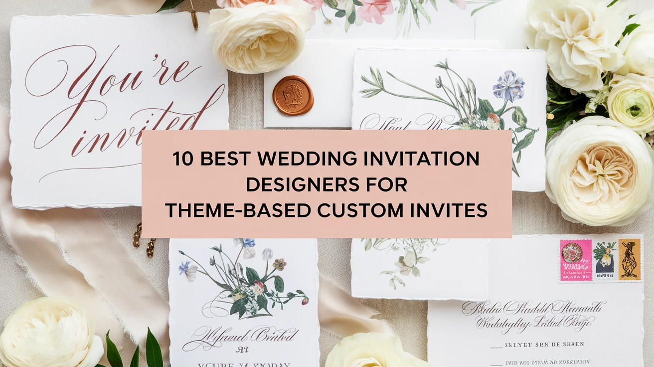 10 best wedding invitation designers for theme-based custom invites