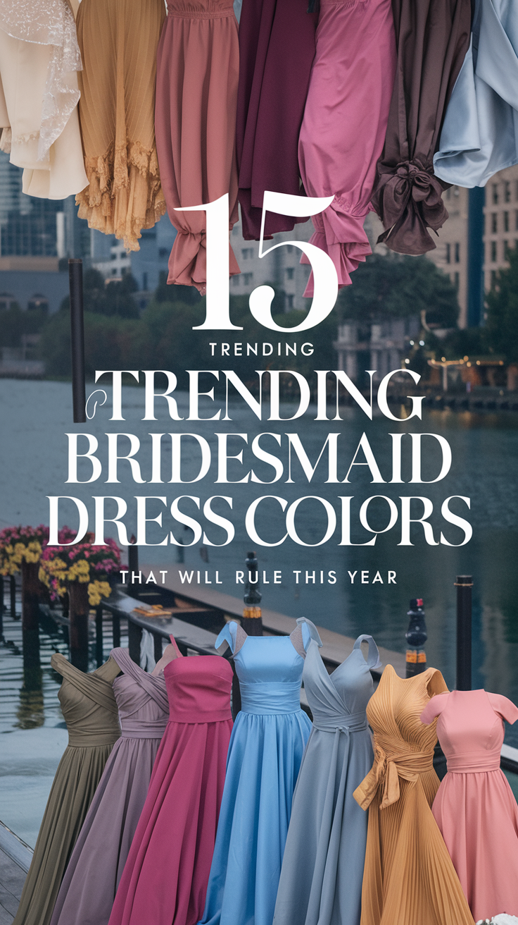 15 Trending Bridesmaid Dress Colors That Will Rule This Year