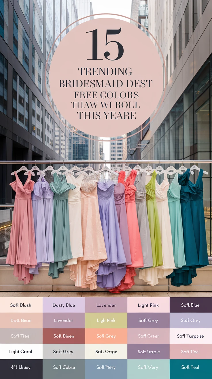 15 Trending Bridesmaid Dress Colors That Will Rule This Year