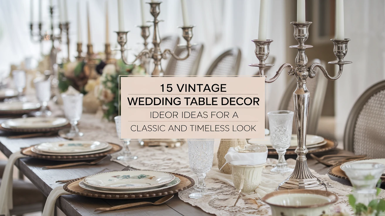 15 Vintage Wedding Table Decor Ideas for a Classic and Timeless Look