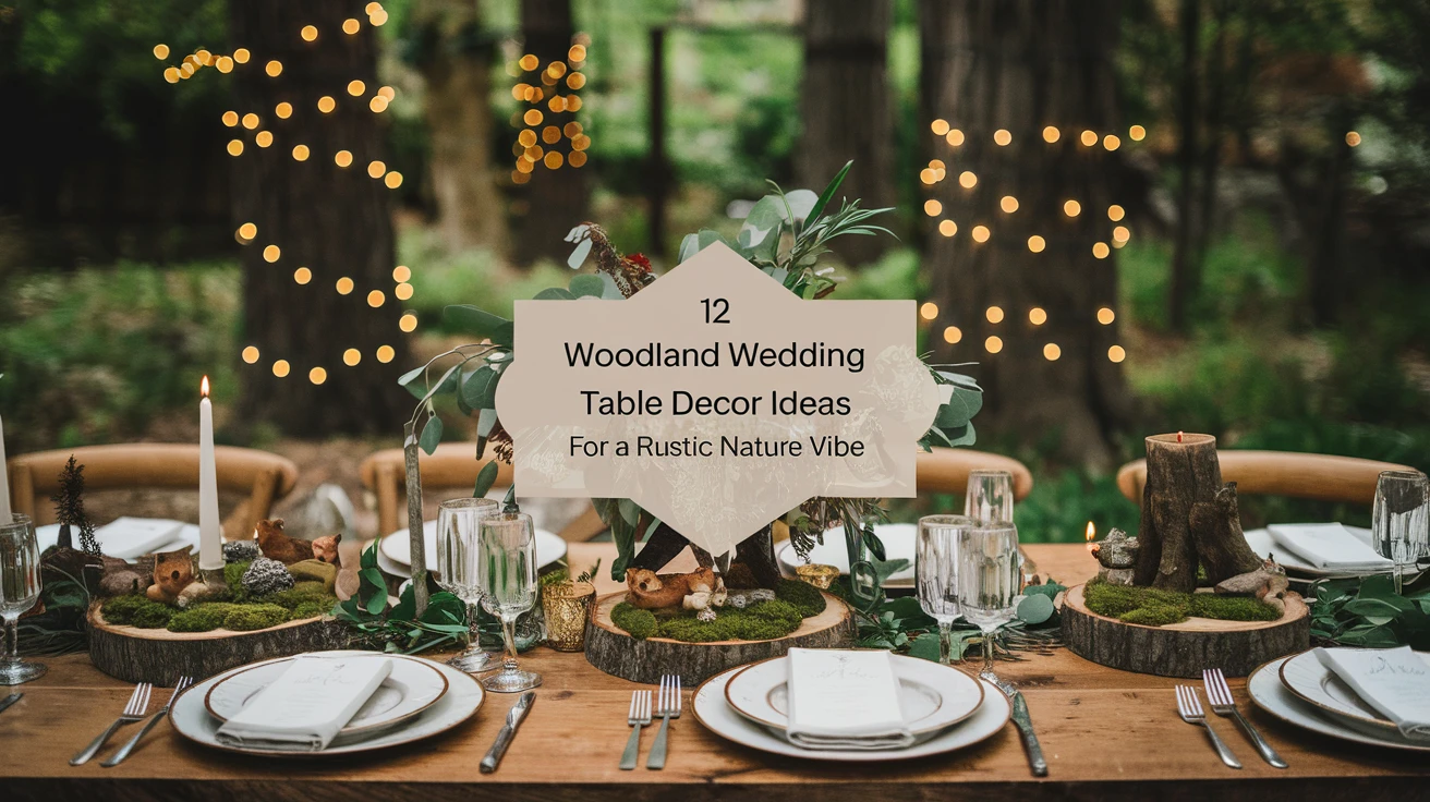12 Woodland Wedding Table Decor Ideas for a Rustic Nature Vibe