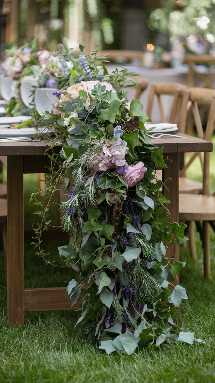 1. Floral Table Runners