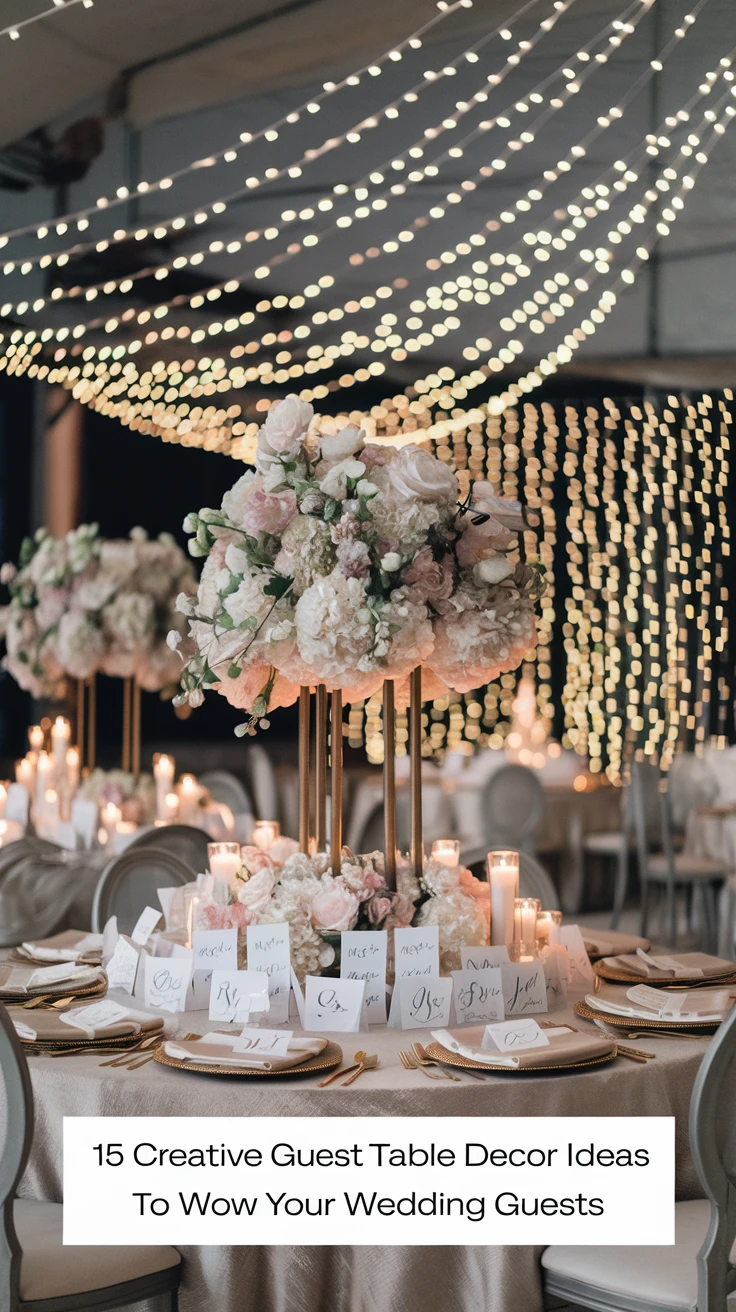 15 Creative Guest Table Decor Ideas to Wow Your Wedding Guests