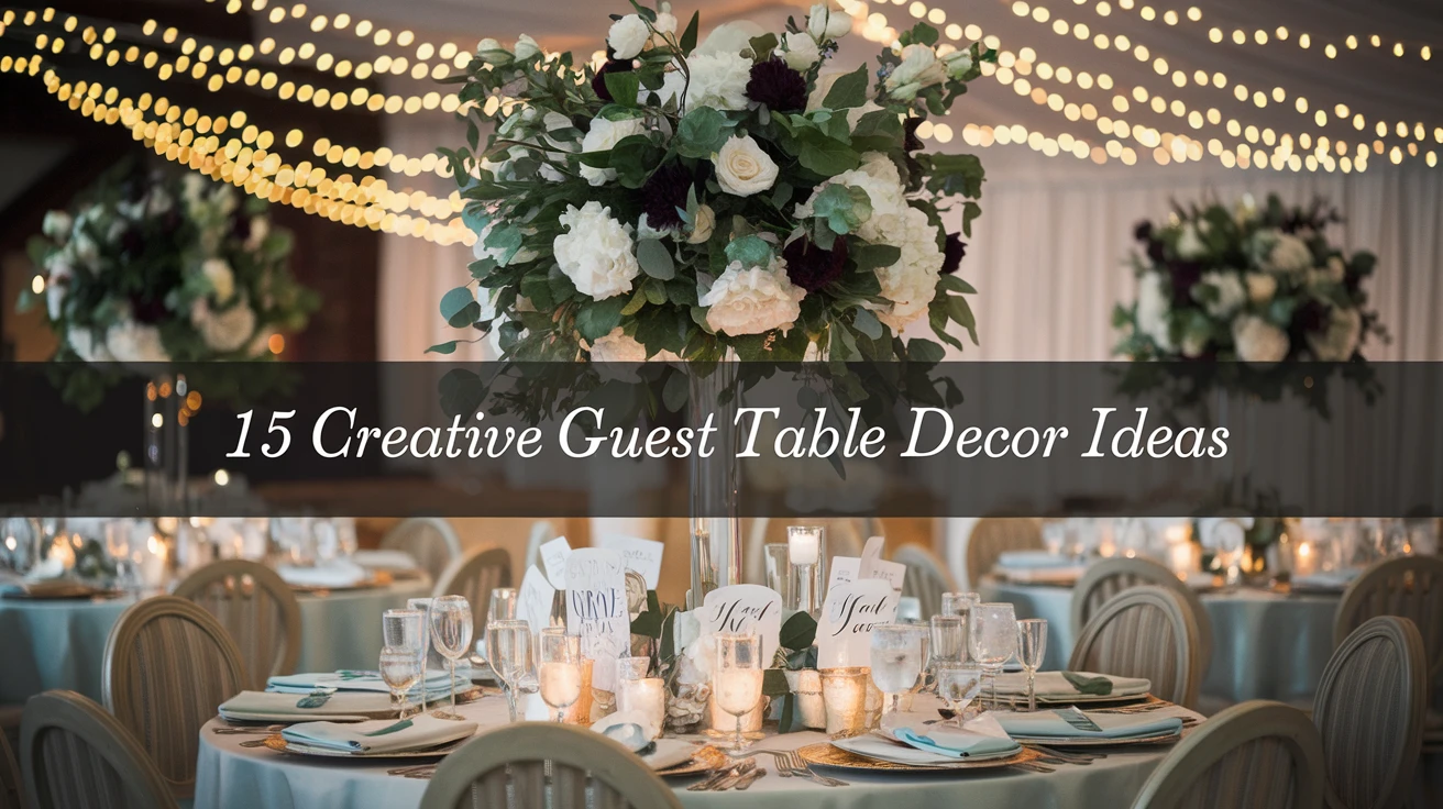 15 Creative Guest Table Decor Ideas to Wow Your Wedding Guests