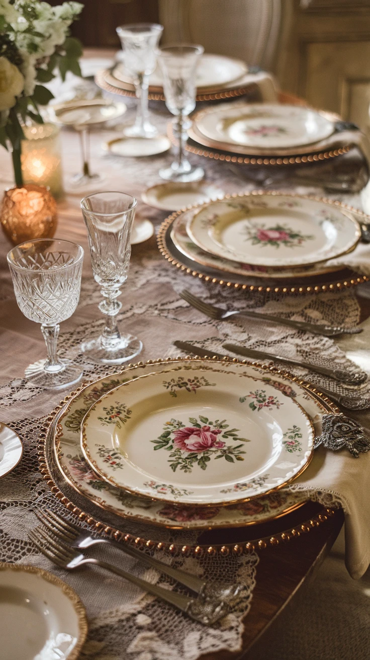 2. Vintage Table Settings