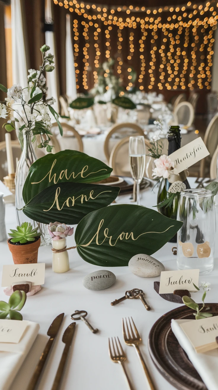 3. Creative Place Card Displays