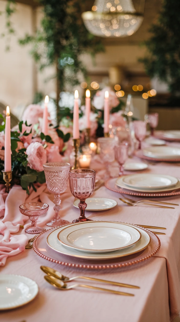 4. Pink Tableware