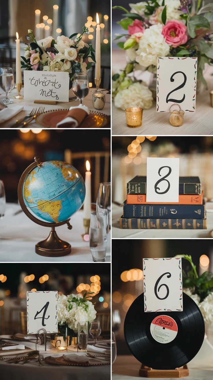 4. Themed Table Numbers