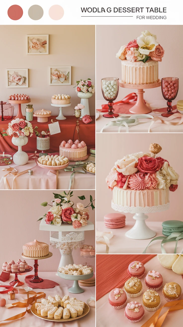 5. Color-Coordinated Dessert Table Displays