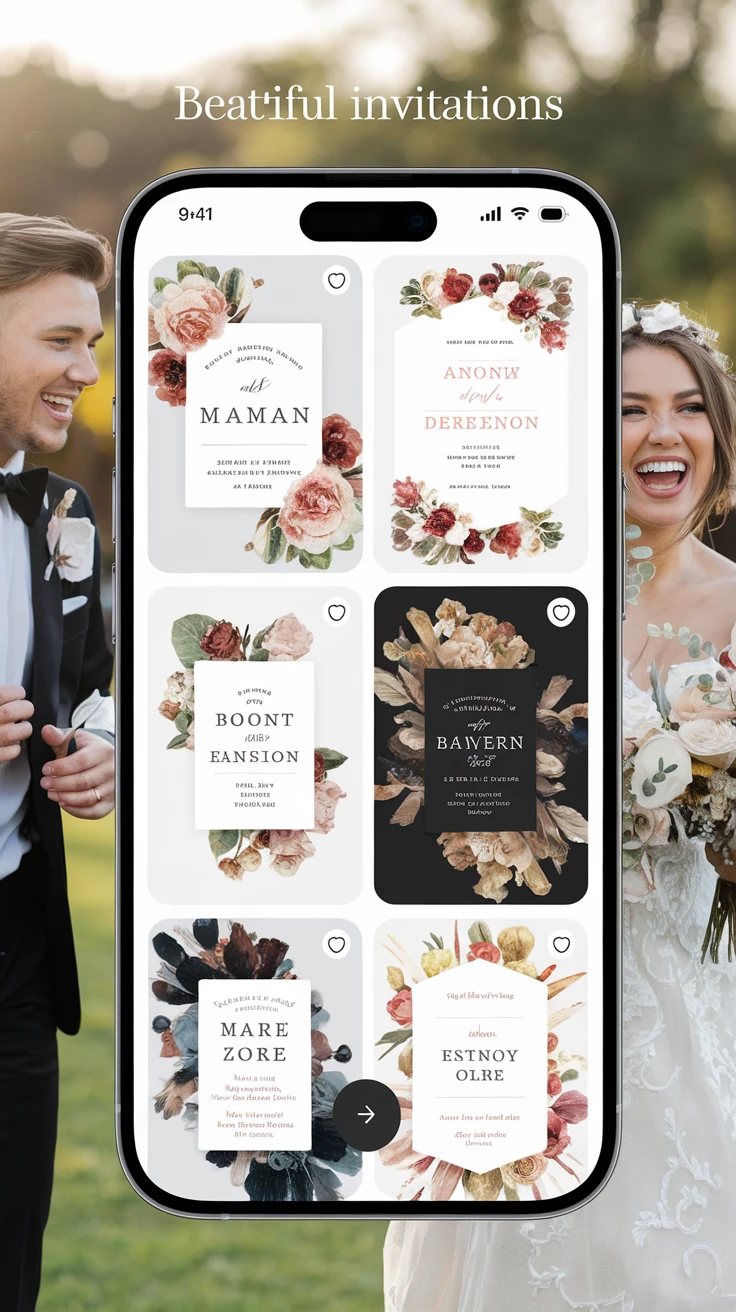 5. Joy: Free Yet Feature-Rich Digital Wedding Invitations