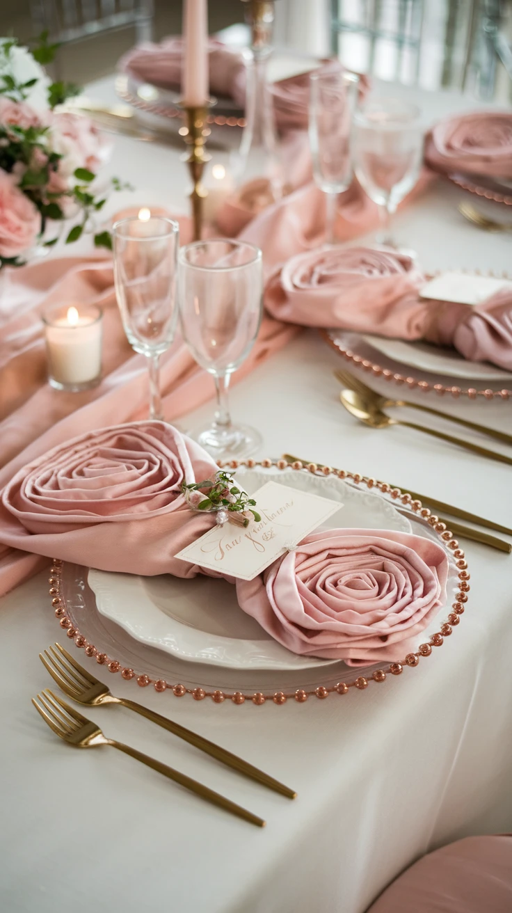 5. Pink Napkin Styling