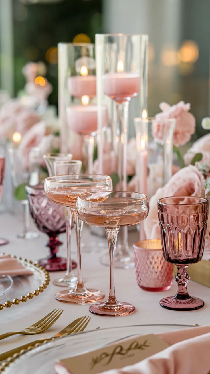 6. Pink Glassware