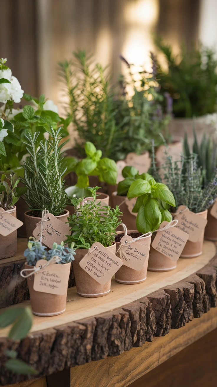 7. Herb Pot Favors
