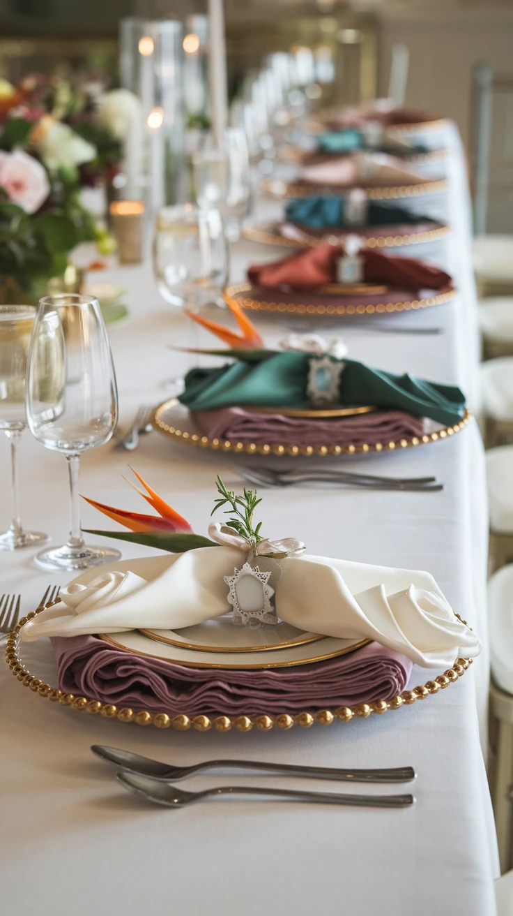 7. Luxurious Napkin Treatments