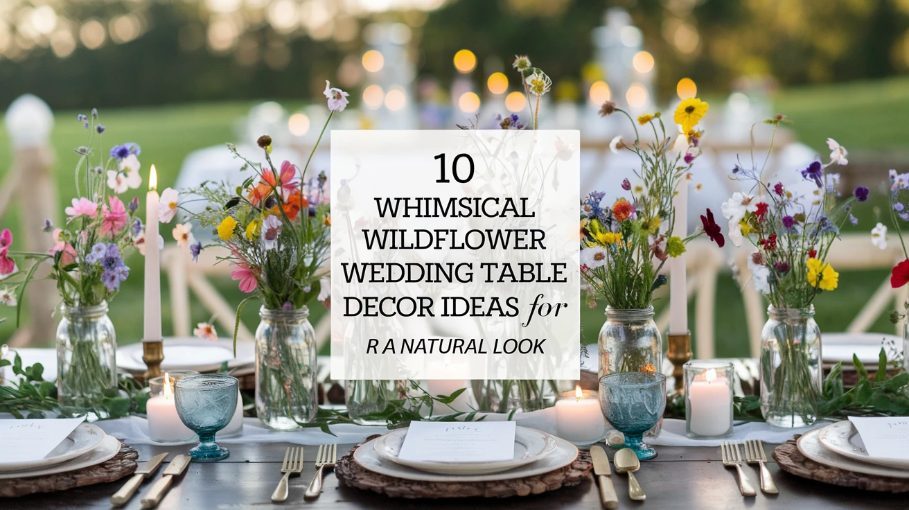 10 Whimsical Wildflower Wedding Table Decor Ideas for a Natural Look