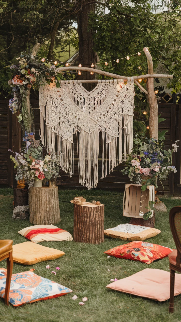 1. Macramé Magic: Creating a Stunning Backdrop