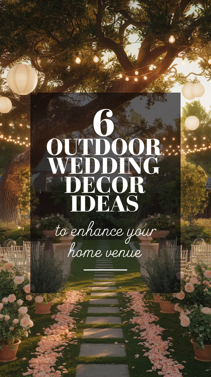 6 Outdoor Wedding Decor Ideas to Enhance Your Home Venue