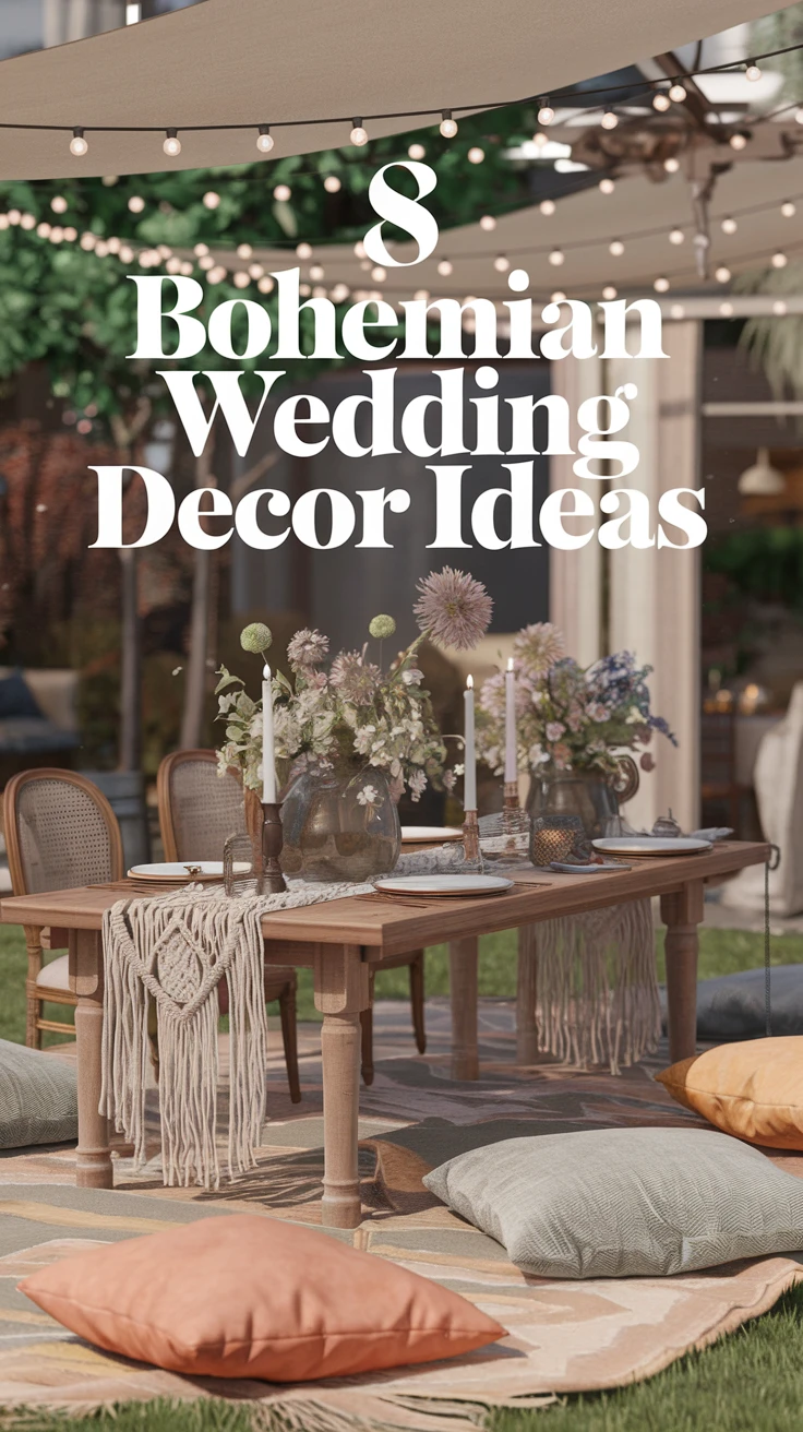 8 Bohemian Wedding Decor Ideas for a Whimsical Home Celebration