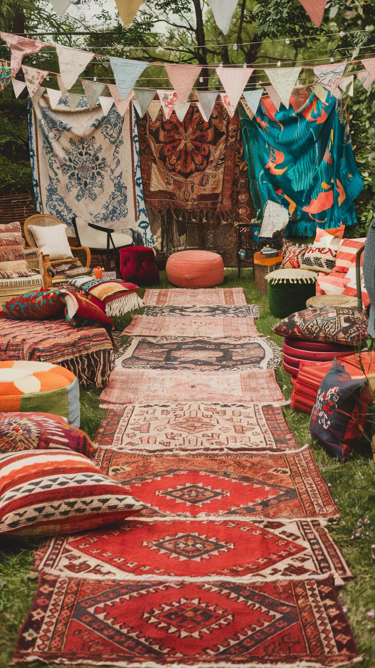 8. Cozy and Colorful: Rugs and Textiles