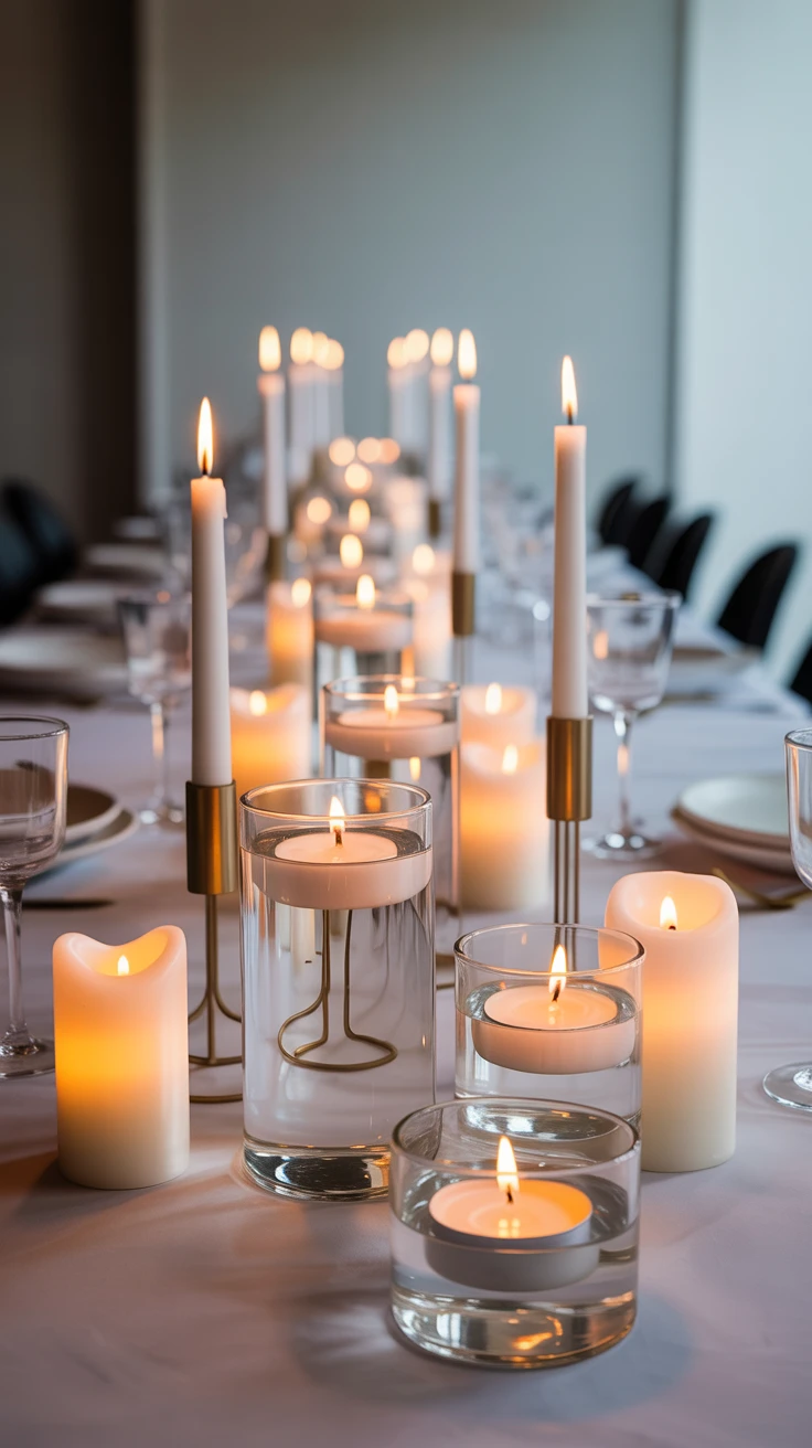 7. Modern Candlescaping