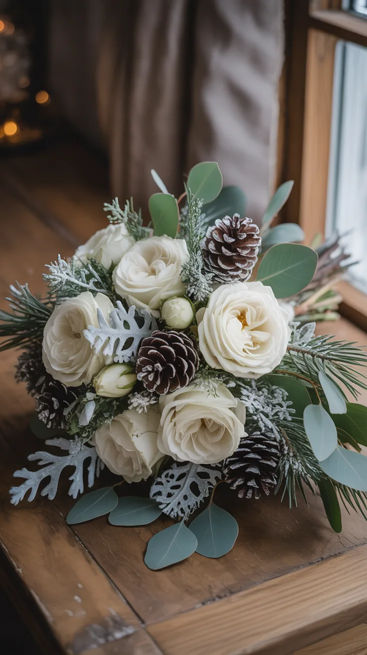 12 Rustic Winter Bridal Bouquet Ideas illustrative image